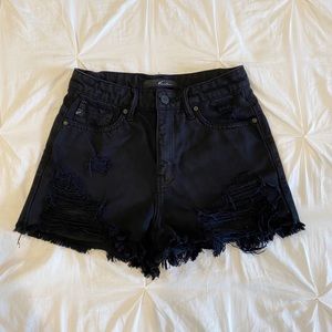 EUC Kancan black denim shorts